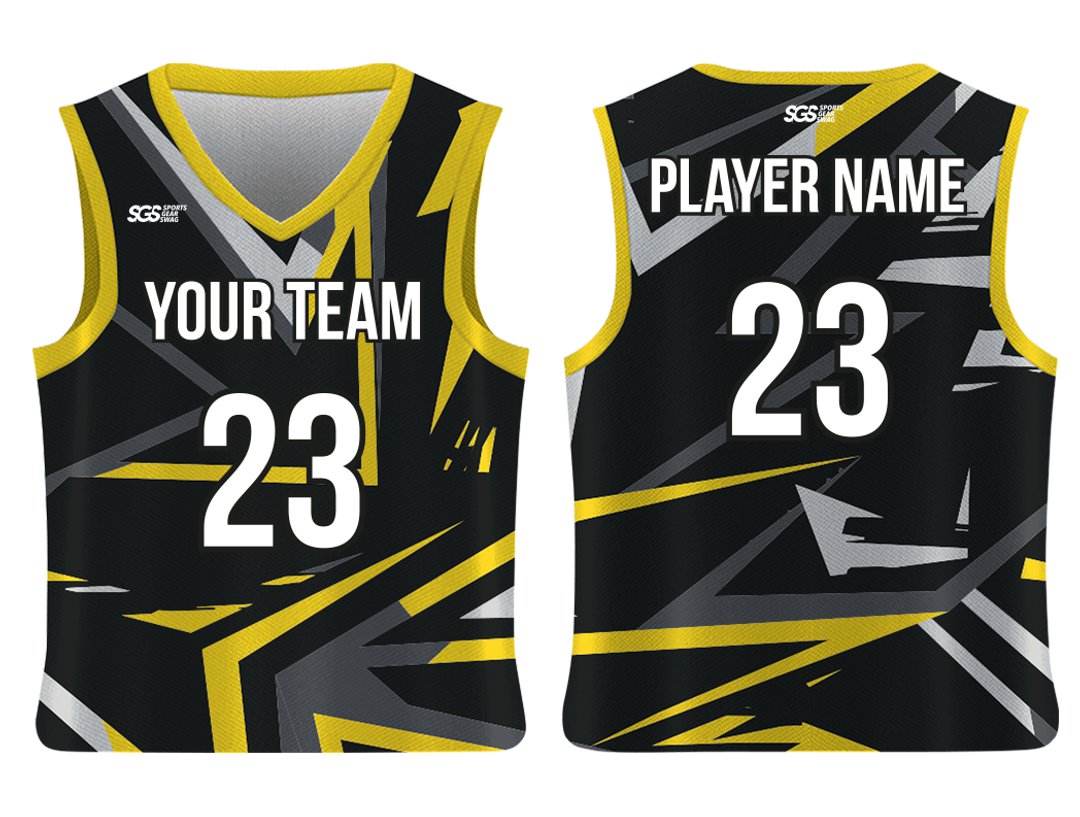 Custom Abstract Lines Adult Youth Unisex Basketball Jersey - Reversible Uniform
