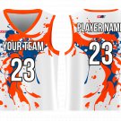 Custom Abstract Paint Adult Youth Unisex Basketball Jersey - Reversible Uniform