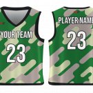 Custom Army Camo Adult Youth Unisex Basketball Jersey - Reversible Uniform