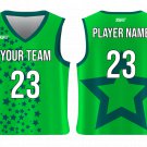 Custom Back Big Star Adult Youth Unisex Basketball Jersey - Reversible Uniform