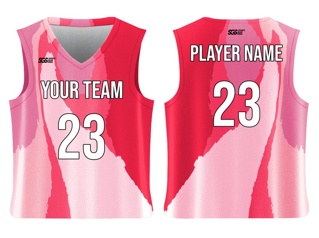 Custom Beautiful Abstract Layers Adult Youth Unisex Basketball Jersey - Reversible Uniform
