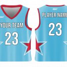 Custom Big Stars Adult Youth Unisex Basketball Jersey - Reversible Uniform