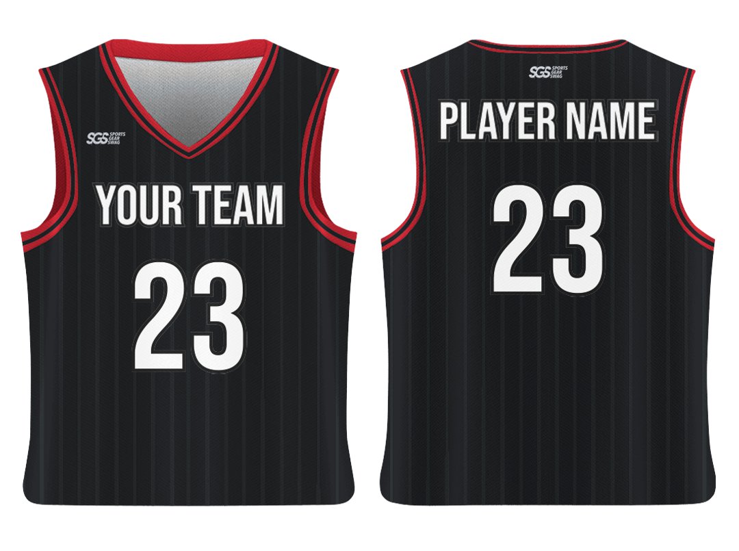 Custom Black Line Alternate Adult Youth Unisex Basketball Jersey - Reversible Uniform