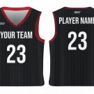 Custom Black Line Alternate Adult Youth Unisex Basketball Jersey - Reversible Uniform