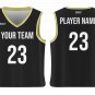 Custom Black Rockets Classic Adult Youth Unisex Basketball Jersey - Reversible Uniform