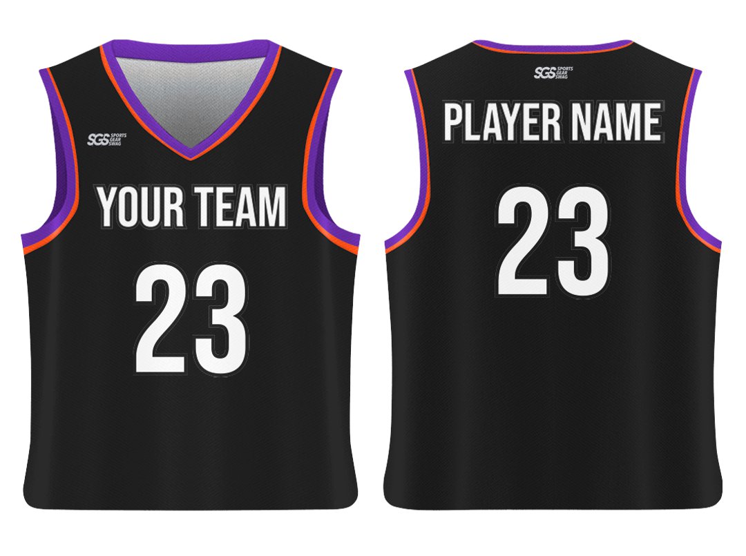 Custom Black Star Collection Adult Youth Unisex Basketball Jersey - Reversible Uniform