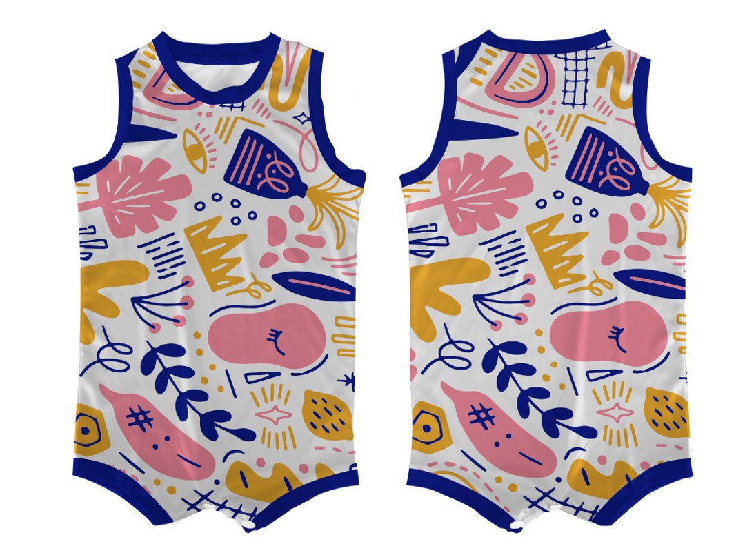 Custom Botanic Bloom Toddler Basketball Uniform