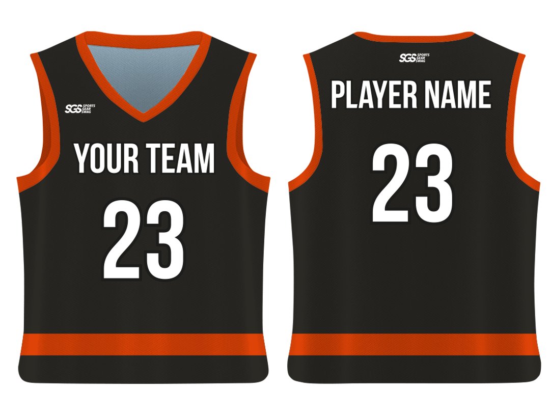 Custom Bottom Stripe Solids Adult Youth Unisex Basketball Jersey - Reversible Uniform