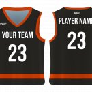 Custom Bottom Stripe Solids Adult Youth Unisex Basketball Jersey - Reversible Uniform