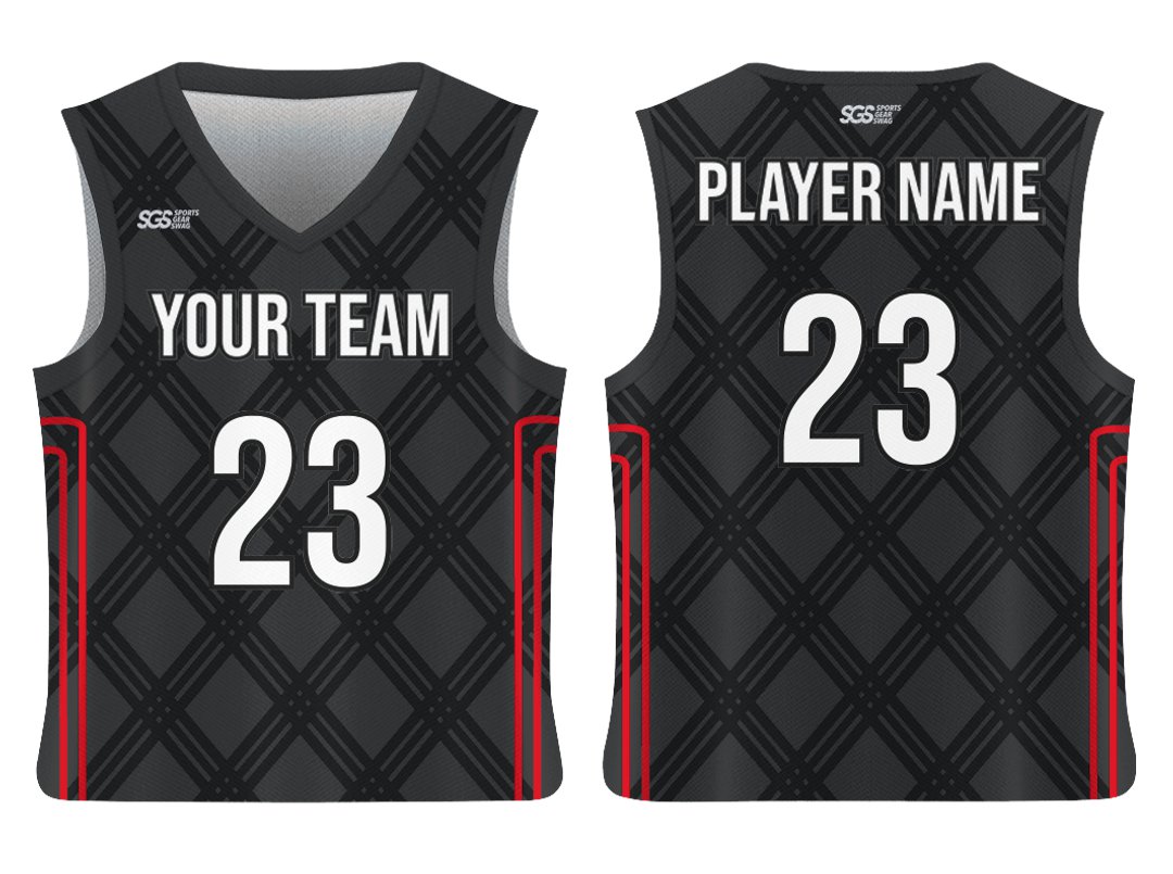 Custom Checkered Collection Adult Youth Unisex Basketball Jersey - Reversible Uniform