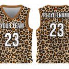 Custom Cheetah Animal Adult Youth Unisex Basketball Jersey - Reversible Uniform