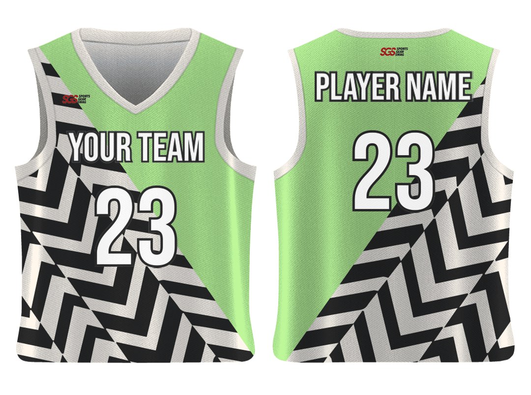 Custom Chevron Stripe Adult Youth Unisex Basketball Jersey - Reversible Uniform