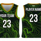 Custom Circle Print Adult Youth Unisex Basketball Jersey - Reversible Uniform