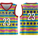 Custom Circle Shapes Adult Youth Unisex Basketball Easter Jersey