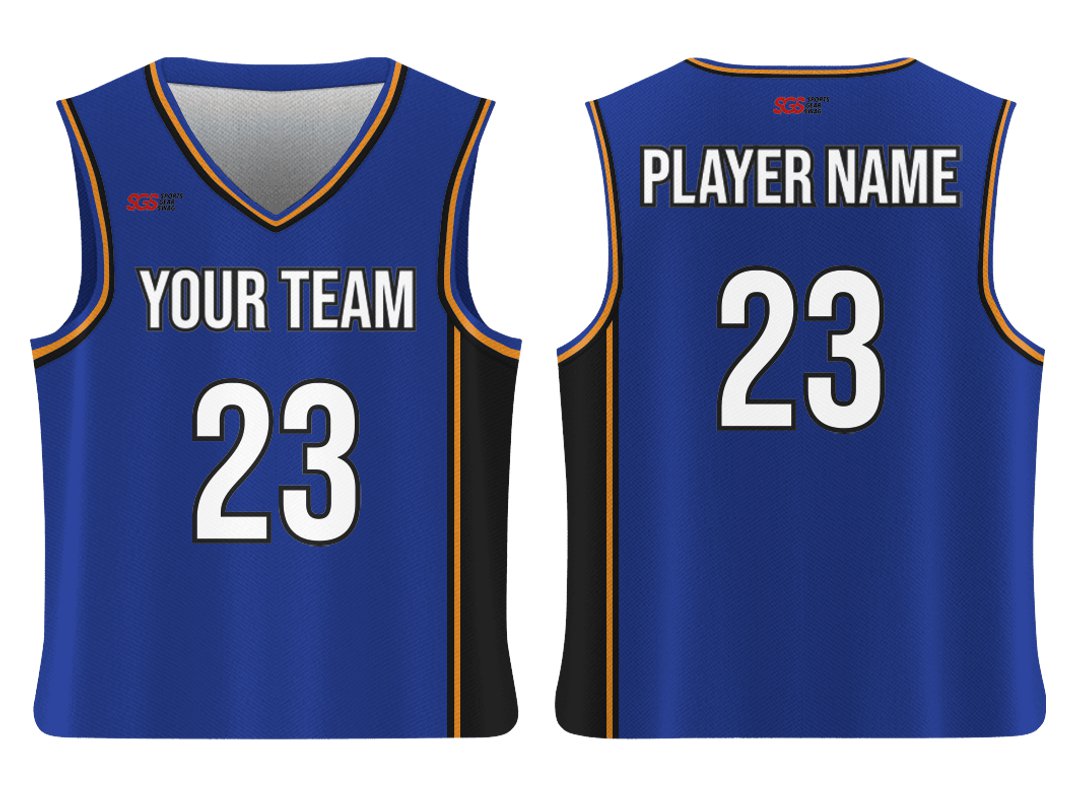 Custom Classic Blue Black Adult Youth Unisex Basketball Jersey - Reversible Uniform