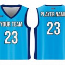 Custom Classic Blue Collection Adult Youth Unisex Basketball Jersey - Reversible Uniform