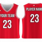 Custom Classic Red Bull Adult Youth Unisex Basketball Jersey - Reversible Uniform