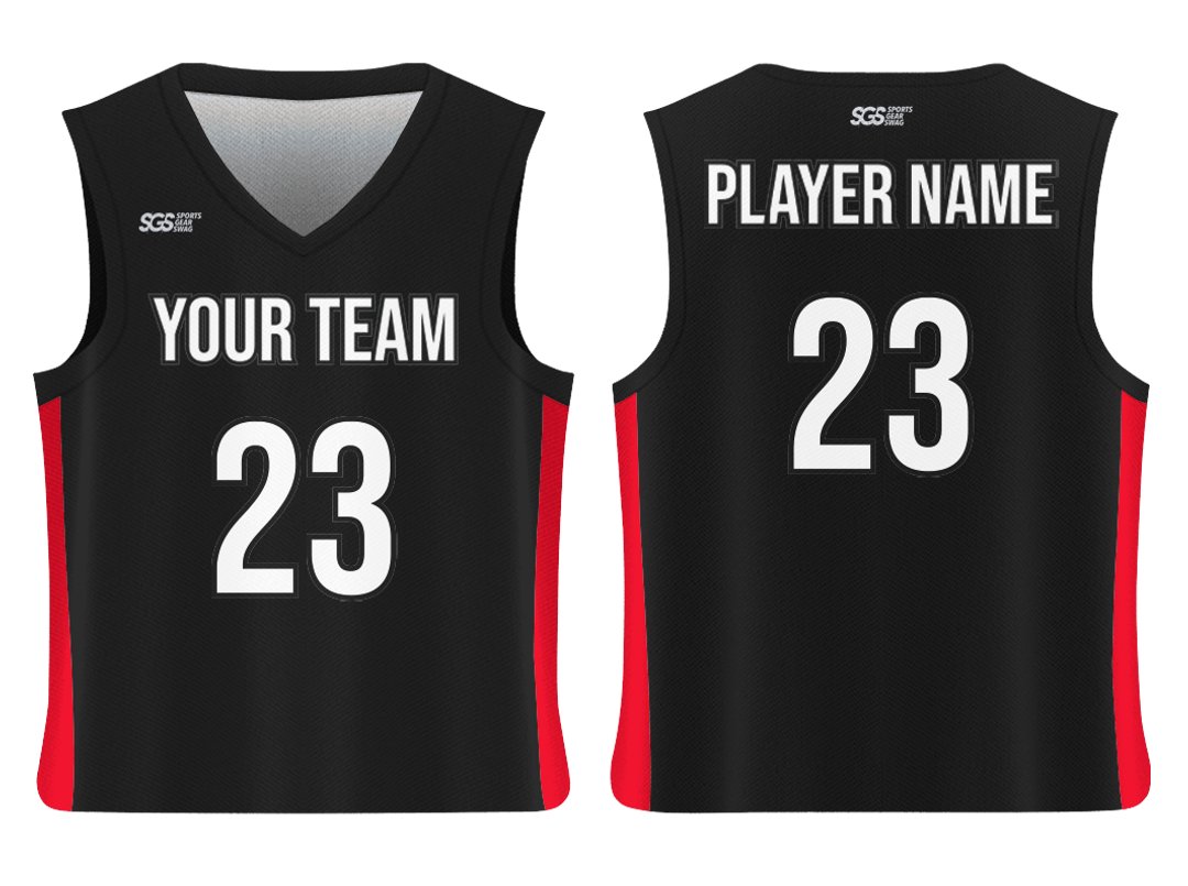 Custom Classic Side Panels Solids Adult Youth Unisex Basketball Jersey - Reversible Uniform