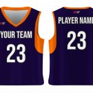 Custom Classic Two Tone Armhole Solids Adult Youth Unisex Basketball Jersey - Reversible Uniform