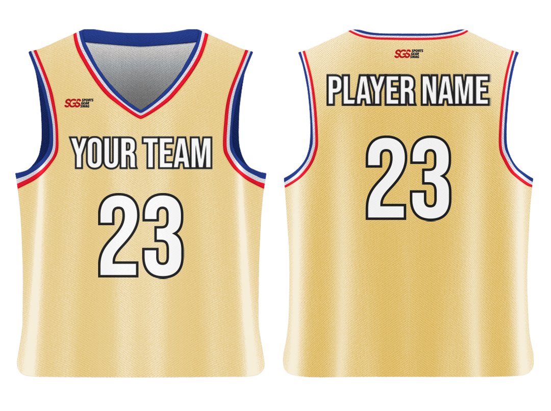 Custom Classic Warm Yellow Replica Adult Youth Unisex Basketball Jersey - Reversible Uniform