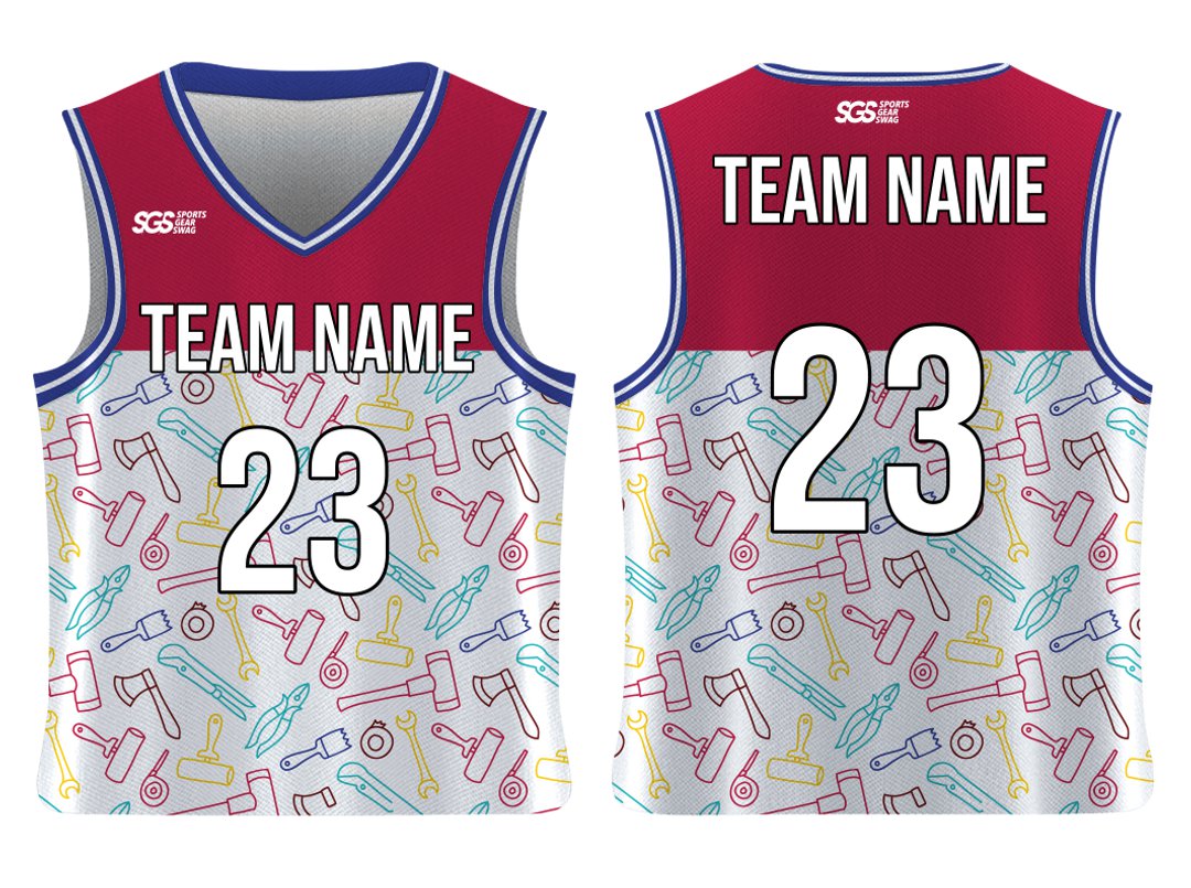 Custom Construction Supplies Adult Youth Unisex Basketball Labor Day Jersey