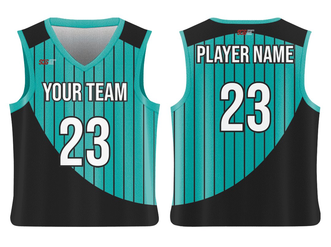 Custom Crescent Lines Adult Youth Unisex Basketball Jersey - Reversible Uniform
