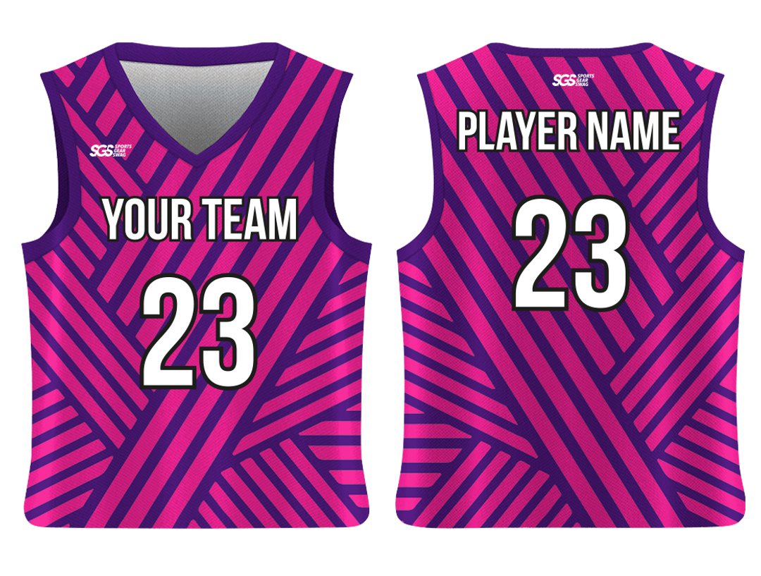 Custom Crossed Diagonal Lines Adult Youth Unisex Basketball Jersey 