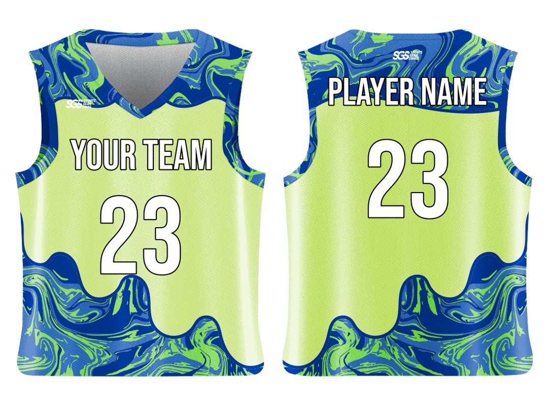Custom Diagonal Layers Abstract Adult Youth Unisex Basketball Jersey - Reversible Uniform