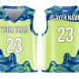 Custom Diagonal Layers Abstract Adult Youth Unisex Basketball Jersey - Reversible Uniform