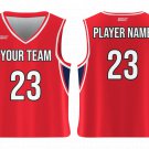 Custom Expressive Pink-Red Alternate Adult Youth Unisex Basketball Jersey - Reversible Uniform