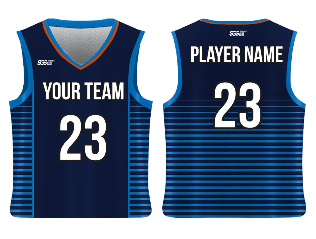 Custom Fashionable Dark Cyan-Blue Adult Youth Unisex Basketball Jersey - Reversible Uniform