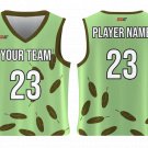 Custom Feather Stems Nature Adult Youth Unisex Basketball Jersey - Reversible Uniform