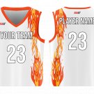 Custom Fire Nature Adult Youth Unisex Basketball Jersey - Reversible Uniform