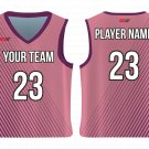 Custom Half Side Diagonal Lines Adult Youth Unisex Basketball Jersey - Reversible Uniform