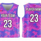 Custom Incredible Camo Adult Youth Unisex Basketball Jersey - Reversible Uniform