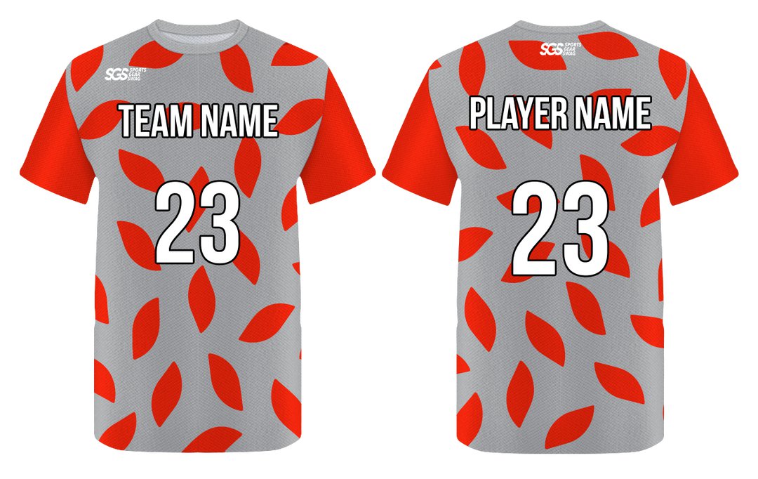 Custom Leaf Print Adult Youth Unisex Basketball Jersey - Reversible Uniform
