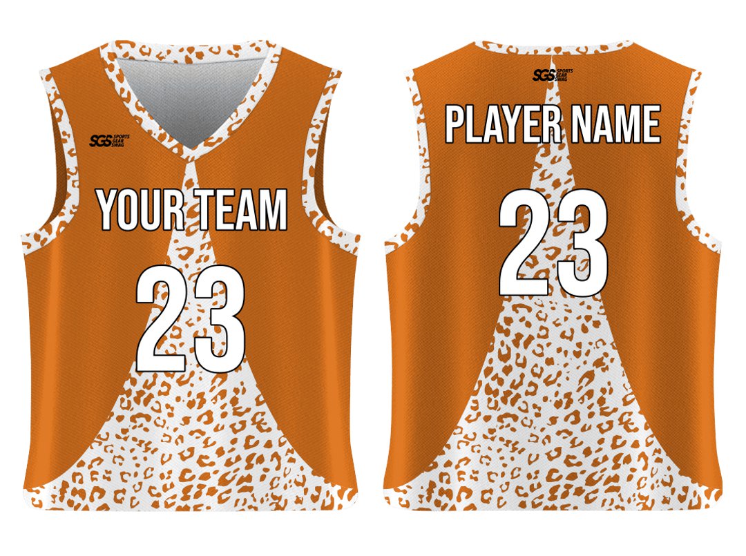 Custom Leopard Skin Design Adult Youth Unisex Basketball Jersey ...
