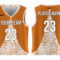 Custom Leopard Skin Design Adult Youth Unisex Basketball Jersey - Reversible Uniform