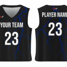 Custom Lightening Nature Adult Youth Unisex Basketball Jersey - Reversible Uniform