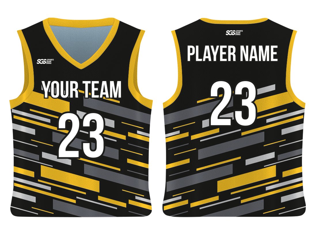 Custom Lines Abstract Adult Youth Unisex Basketball Jersey - Reversible Uniform