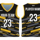 Custom Lines Abstract Adult Youth Unisex Basketball Jersey - Reversible Uniform