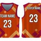 Custom Lines Bend Shapes Adult Youth Unisex Basketball Jersey - Reversible Uniform