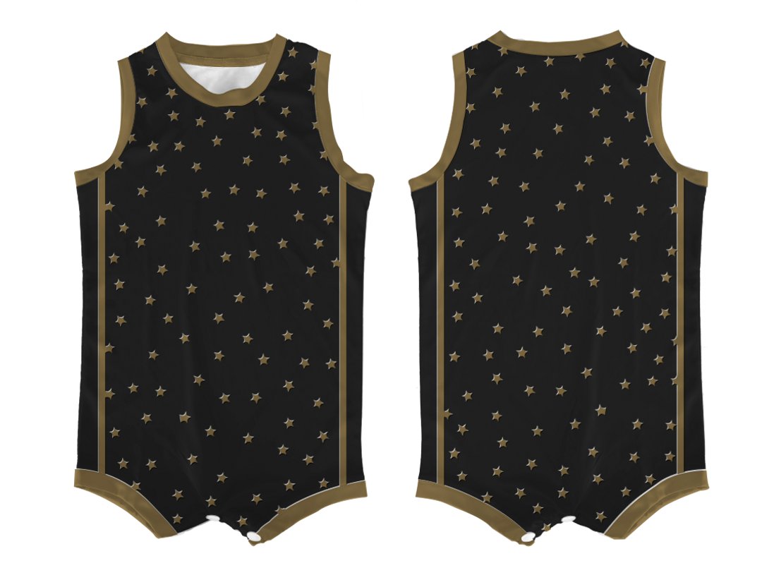 Custom Little Star Glimmer Toddler Basketball Uniform