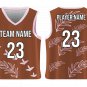 Custom Long Leaves Nature Adult Youth Unisex Basketball Jersey - Reversible Uniform