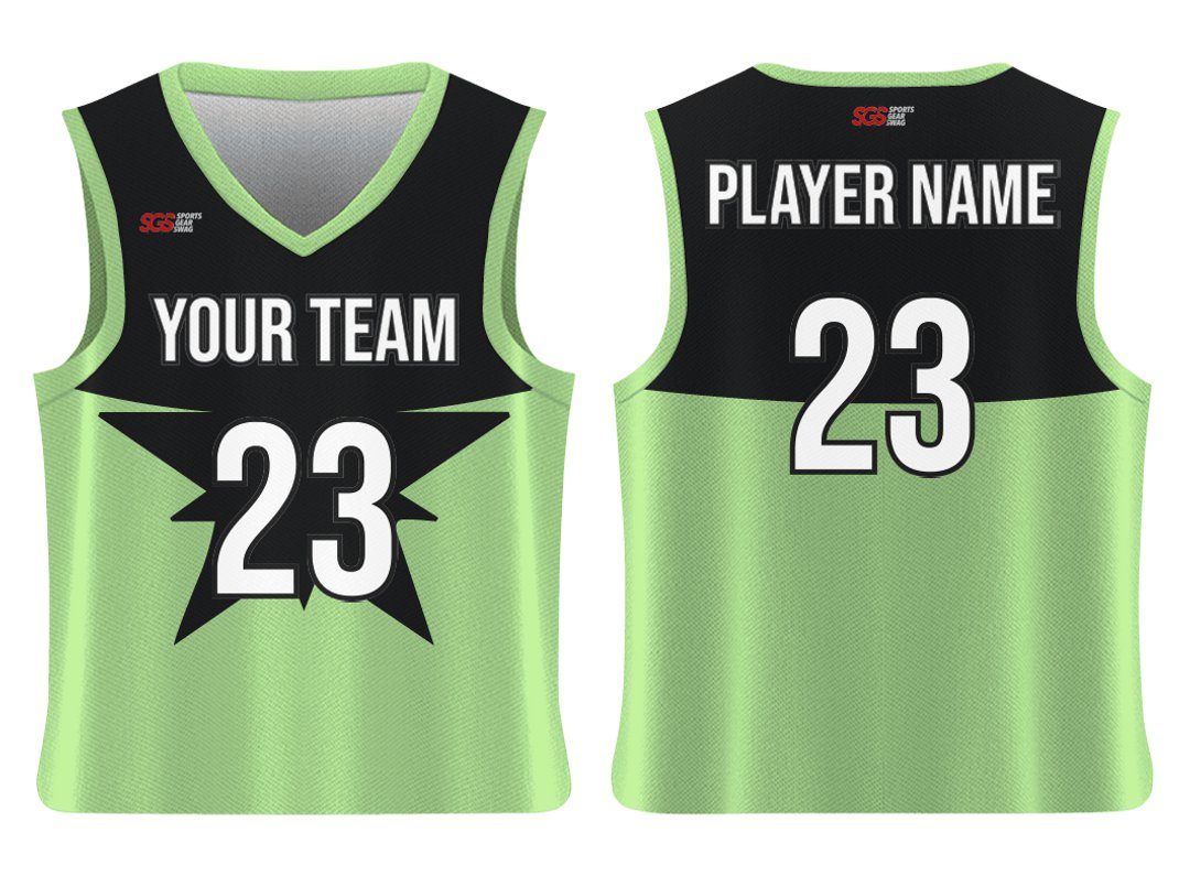 Custom Mega Star Adult Youth Unisex Basketball Jersey - Reversible Uniform