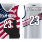 Custom Memorial Day Stars Design Adult Youth Unisex Basketball Jersey