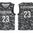 Custom Modern Camo Adult Youth Unisex Basketball Jersey - Reversible Uniform
