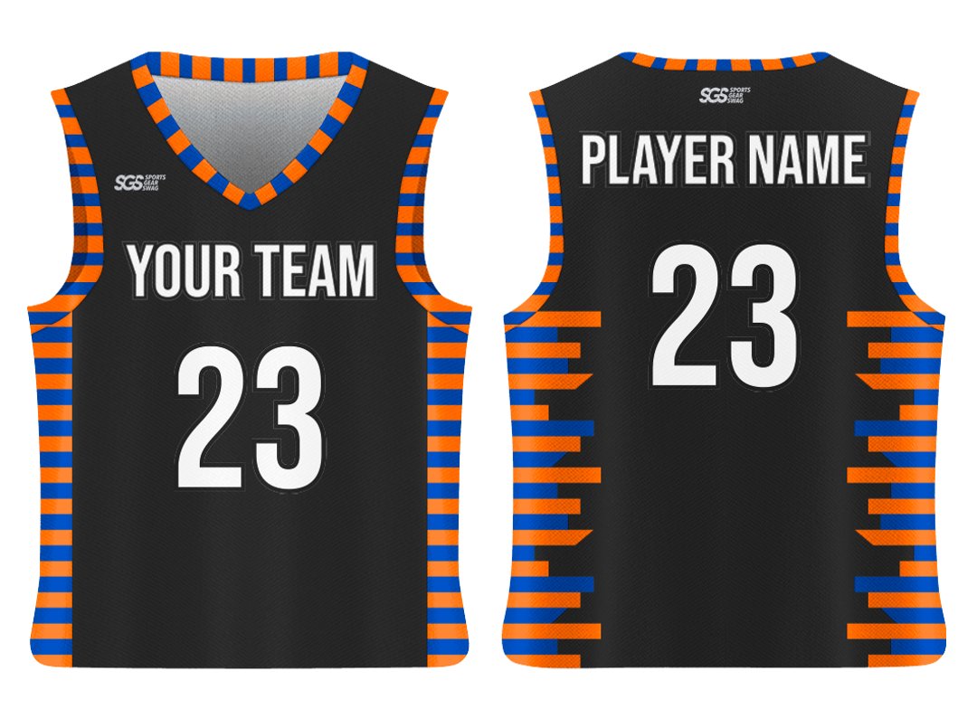 Custom Modern Funky Adult Youth Unisex Basketball Jersey - Reversible Uniform
