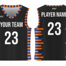 Custom Modern Funky Adult Youth Unisex Basketball Jersey - Reversible Uniform