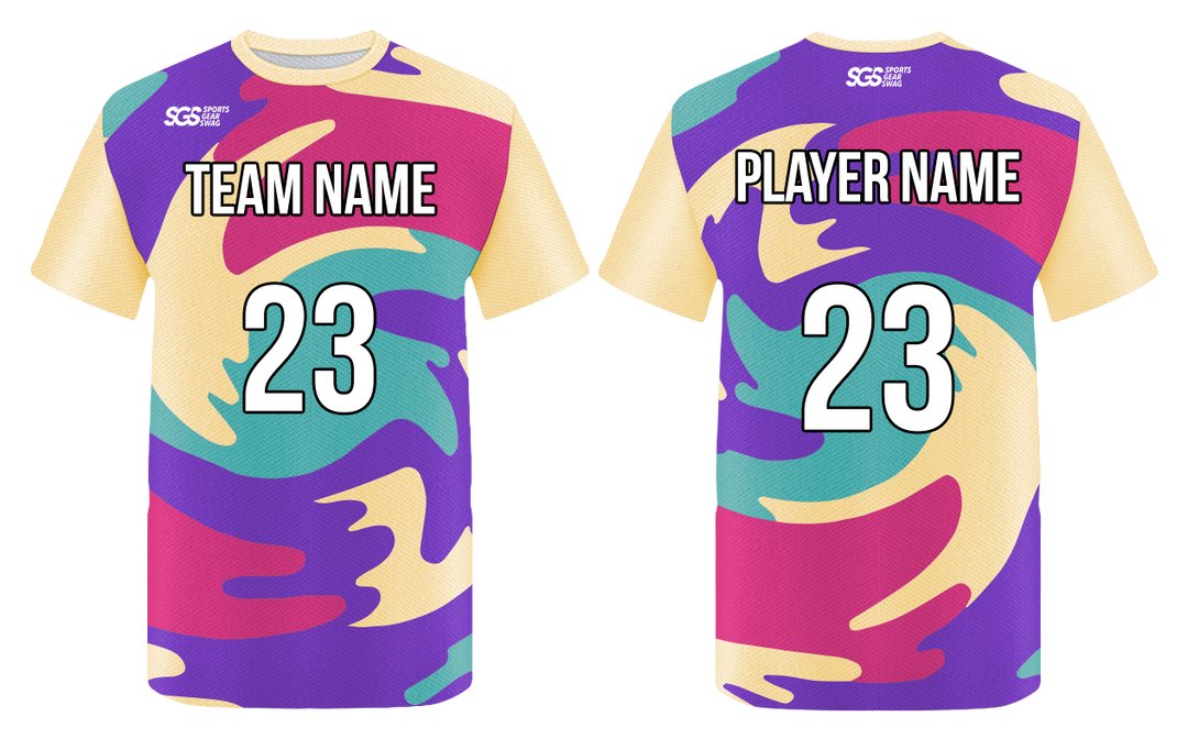 Custom Multi Print Adult Youth Unisex Basketball Jersey - Reversible Uniform